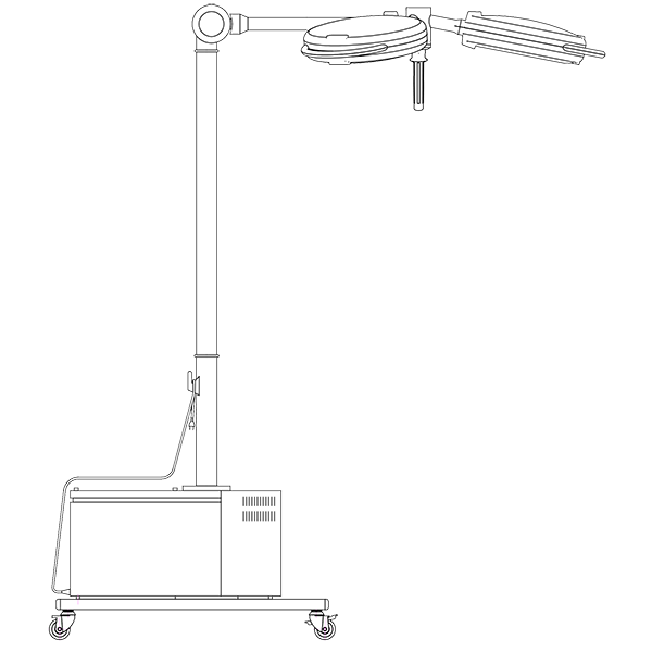 Lámpara Cialítica Rodable SOLIS 160FA - Imagen 2